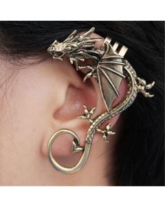 Mystical Dragon Long Ear Cuff Earring
