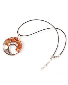 Amethyst Crushed Stone Bronze Round Pendant Pendulum