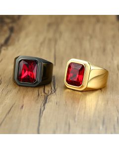 Personalized Diamond-studded Titanium Steel Ring