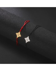 Fashion Cut Square Concentric Circle Pattern Bracelet