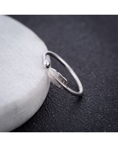 Sterling Silver Ladies Aluminum Foil Ring