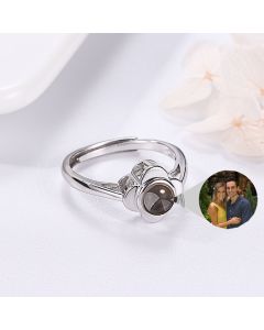 Projection Ring for Women Adjustable Couple Rings Flower Shape
