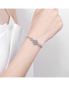 Simple Bracelet Temperament Snowflake Zirconium Drill