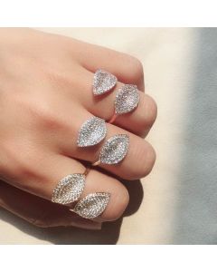 FEEHOW fashion new simple Korean version of the hand decoration micro-inlaid AAA zircon personality creative items