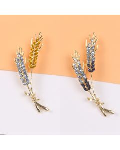 Good-looking Ears Of Wheat Brooch Diamond Elegant Graceful