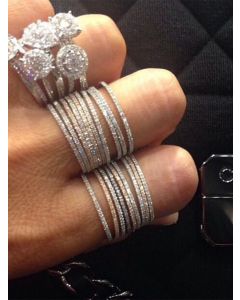 European And American Fine Diamond Ring Simple