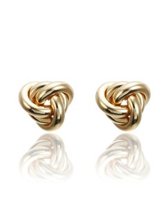 Simple Irregular Flower Twist Earrings