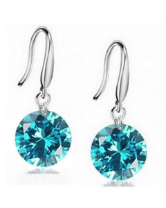 Zircon Earrings Multicolor Korean Fashion