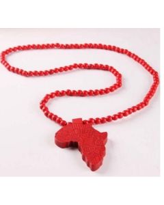 Fashion Wood Made Stylish Africa Map Pendant