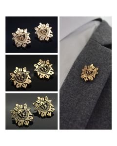 Men'S Temperament Crown Shield Shirt Pin