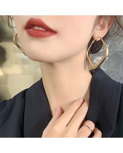Retro Hong Kong Style Earrings Exaggerated Personality