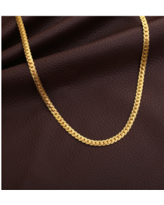 Men Necklace Gold Tone Snake Chain