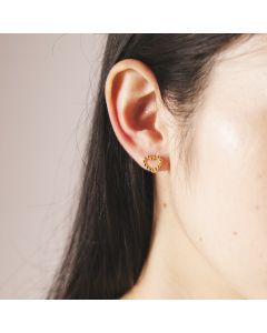 Love Heart Stud Earrings Stylish And Simple