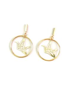 European And American Popular Shell Ginkgo Leaf Earrings