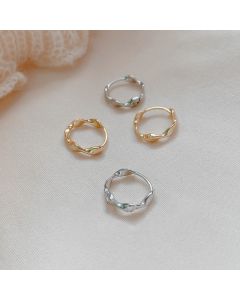 Simple small earrings versatile 925 Sterling Silver Earrings