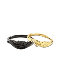 Angel Devil Sterling Silver Couple Ring
