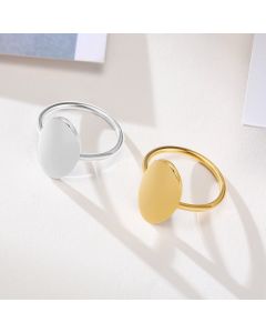 Vnox Custom Birth Month Flower Rings For Women