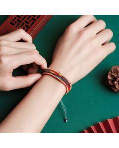 Dragon Knot Colorful Braided Rope Hand Weaving Bracelet
