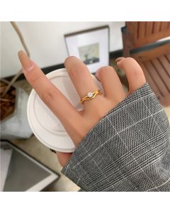Diamond Ring Korean Version Of All-match Titanium Steel Ring Thin Ring Women