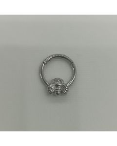 Bee Diaphragm Buckle 316L Surgical Steel Hinge Nose Ring Cartilage Piercing Earrings