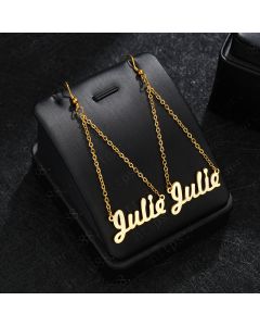 Stainless Steel Alphabet Name Exaggerated Earring Female
