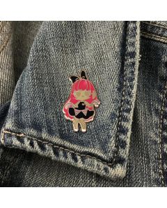 Fashion Cute Cartoon Girl Metal Brooch