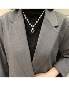 Accessories Inlaid Gemstone Hip Hop Clavicle Necklace Ins