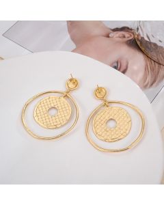 Round Temperament Fashion Earrings Women