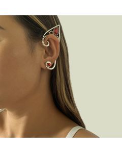 Women's Personality Court Style Vine Wrapped Metal Stud Earrings