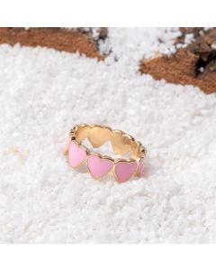 European And American Simple Metal Love Ins Ring Women
