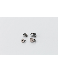 S925 Sterling Silver White Fungus Cap Back Buckle  Jewelry
