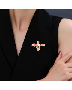 Five-petal Flower Vintage Corsage Pin Brooch