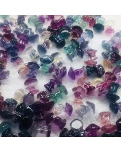Colorful Fluorite Crystal Engraving Accessories