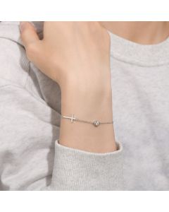 Cross Diamond Bracelet For Women 925 Silver Accessories