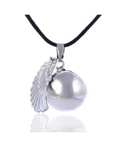 Angel Wings Bell Necklace Piano Music Box Long Sweater Chain