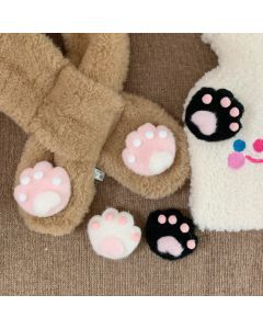 Cat's Paw Plush Plush Uniform Badge Bag Clothes Student Accessories Brooch