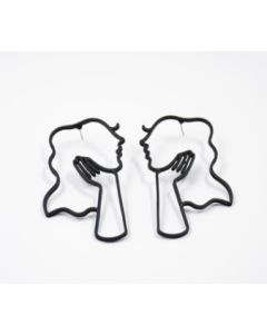 Simple art abstract hyperbole big eardrop