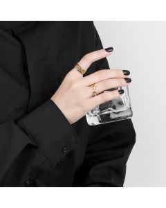 Adjustable Index Finger Ring With Cross Opening