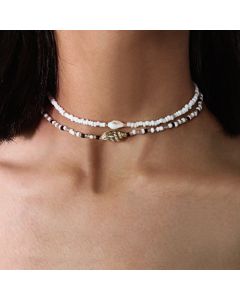 Shell beaded necklace