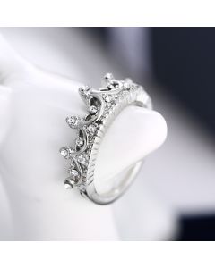 Jewelry Korean Version Diamond Crown Ring