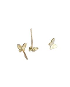 Shiny Glossy Butterfly Small Earrings Korean Version