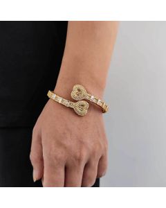 Men's And Women's Fashion Heart-shaped Zircon Bracelet