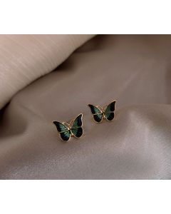 Fashion Simple Green Butterfly Earrings