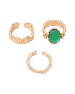 Combination Ring Female Fashion Retro Fashionable Joint Ring 3-piece Set