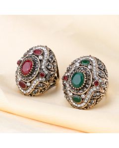 Vintage Big Name Ring Bohemian Style