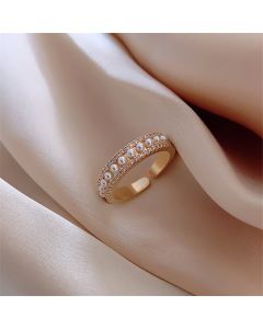 The New Micro-Inlaid Opening Fashion Personality Exaggerated Net Celebrity Simple And Cold Wind Ring