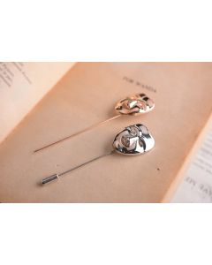 Personality Mask Korean Hipster Suits Collared Brooch Men's Sweater Pin