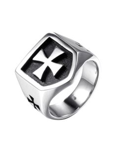 Men's Cross Ring Domineering Titanium Steel Ring