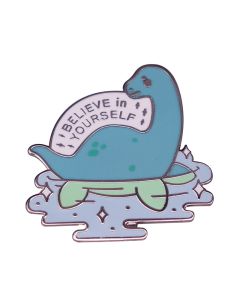 Cute Cartoon Swimming Dinosaur Brooch