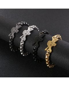 Men's Stainless Steel Vintage Skull Bracelet